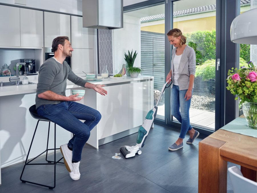 Leifheit Regulus Aqua PowerVac Stick vakuum Batteri Tr&vd Skum Posels Bl, Gr, Hvid #35