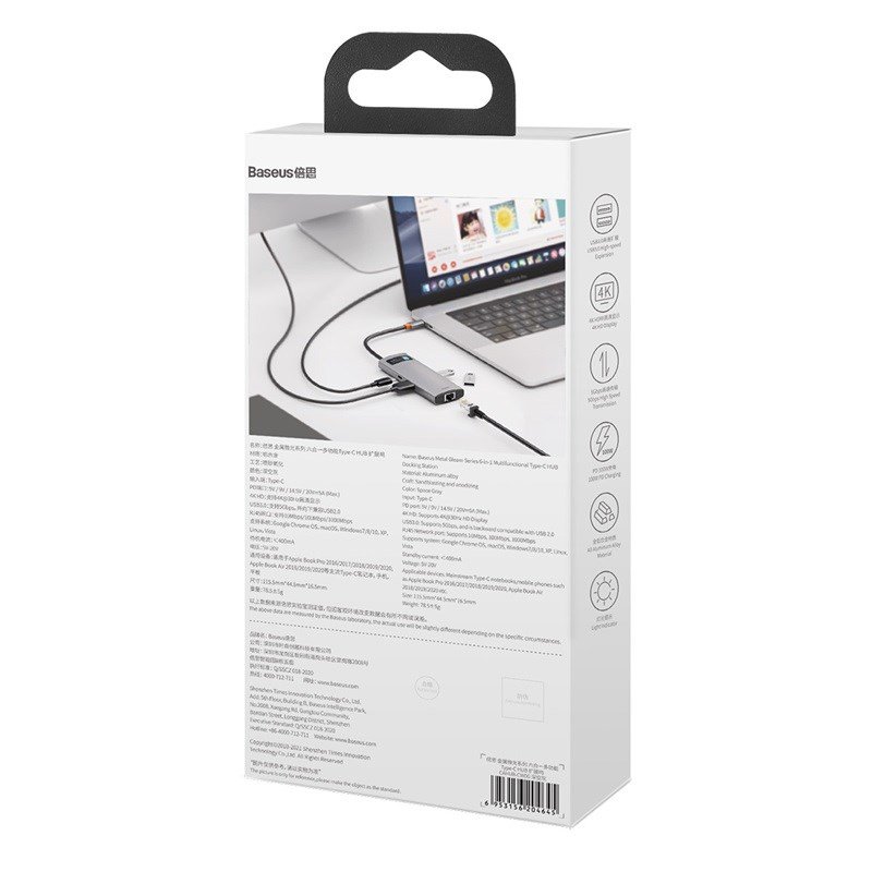 Baseus Metal Gleam USB 3.2 Gen 1 (3.1 Gen 1) Type-C Gr #12