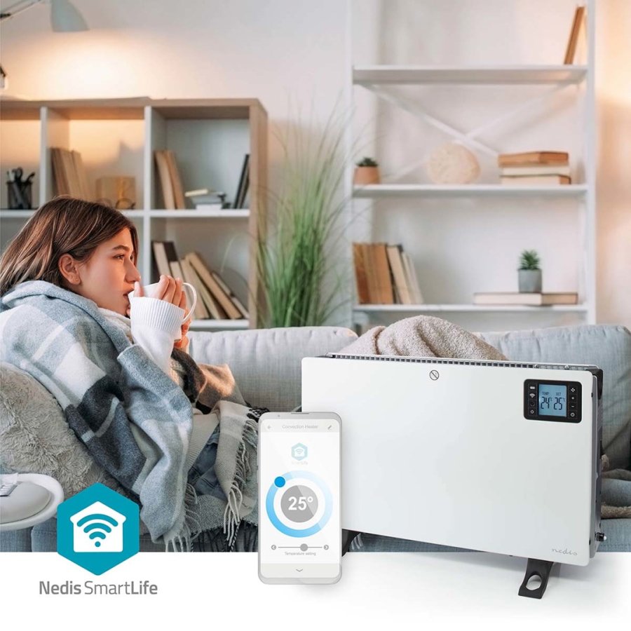 Nedis HTCO50WTW varmeapparat Indend�rs Hvid 2000 W Konvektor elektrisk rumvarmer #7