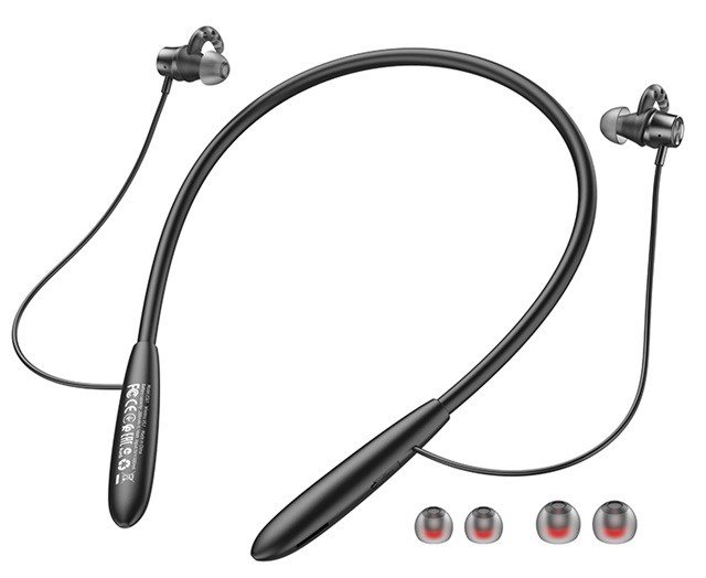 Hoco ES61 Manner Sports Trdlst headset i rerne Opkald/musik Bluetooth Sort #2