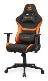 COUGAR CGR-A2F Universal gamingstol Polstret vatteret s�de Sort, Orange #4