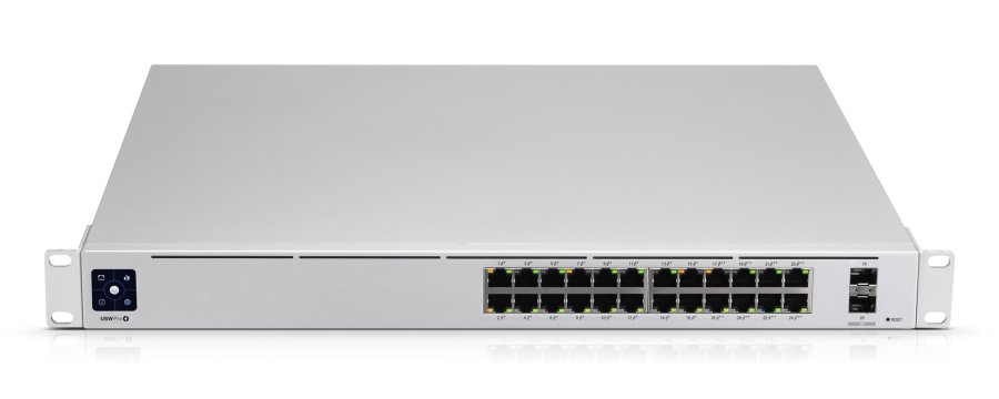 Ubiquiti UniFi Pro 24-Port PoE Administreret L2/L3 Gigabit Ethernet (10/100/1000) Str�m over Ethernet (PoE) 1U S�lv #5