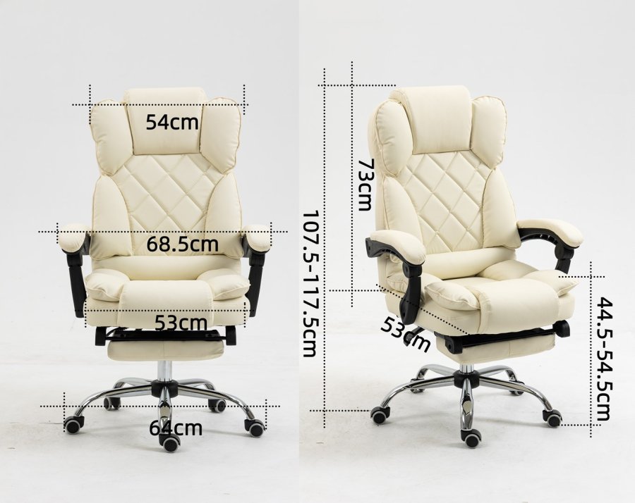 Activejet kontorstol YK7416 beige #21