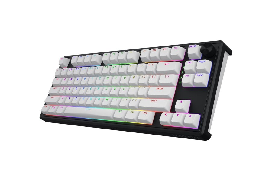 HATOR Skyfall Wireless 80 tastatur Spil USB + RF Wireless + Bluetooth QWERTY US engelsk Sort, Hvid #4