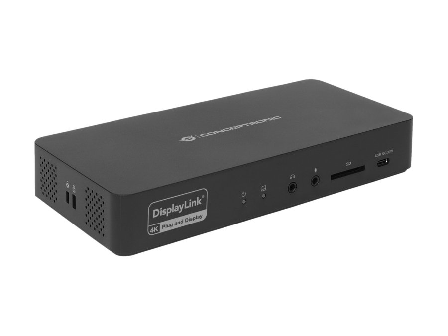 Conceptronic DONN31B dockingstation Ledningsf�rt USB 3.2 Gen 2 (3.1 Gen 2) Type-C Sort #1