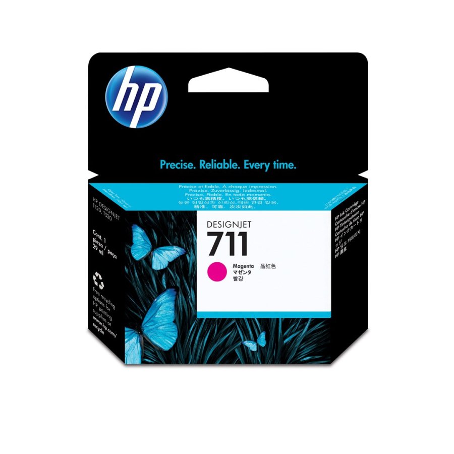 HP 711 DesignJet-blkpatron med 29 ml, magenta #1