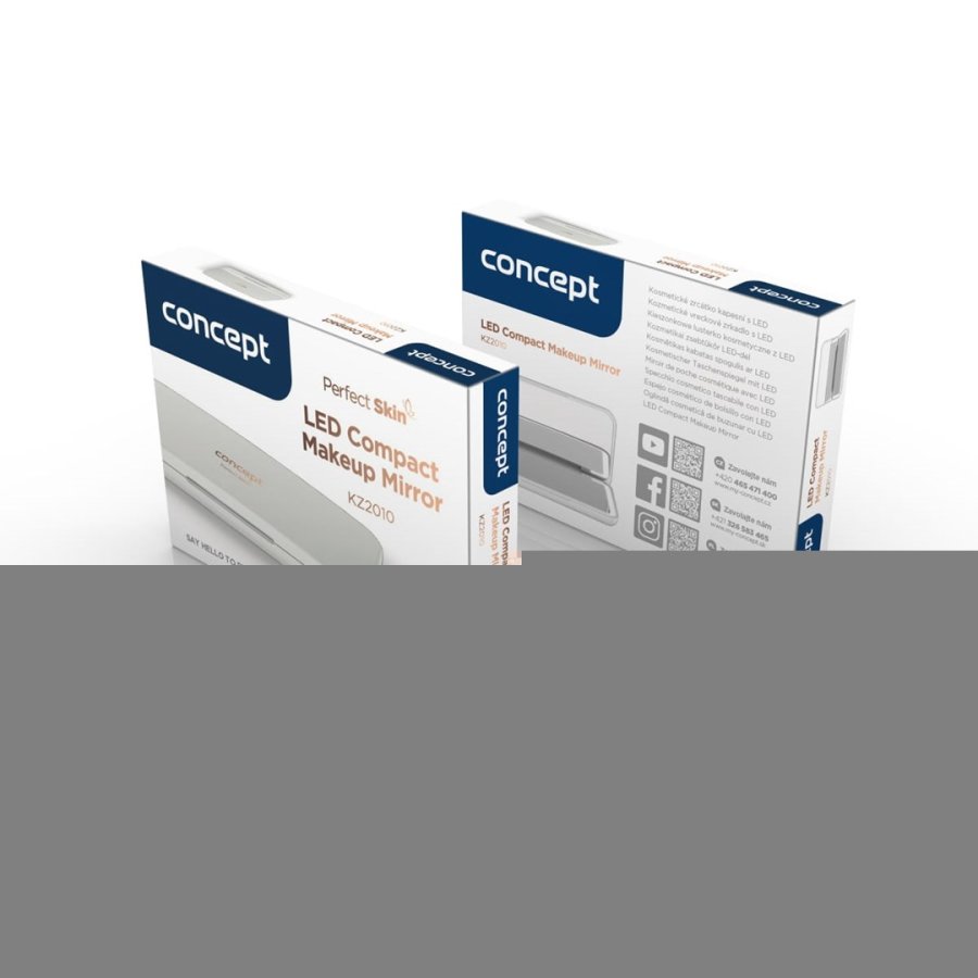 Kosmetikspejl med LED-diode, hvid KZ2010 CONCEPT #7