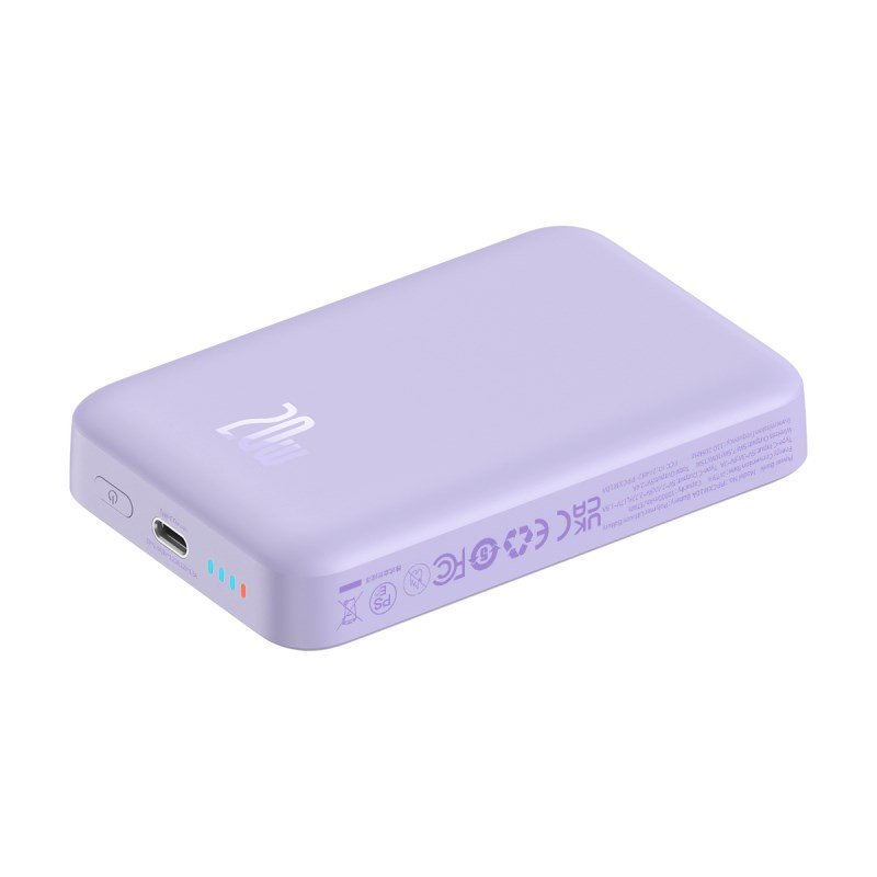 Baseus P10059001513-00 Lithium-polymer (LiPo) powerbank 10000 mAh Trdls opladning Lilla #6