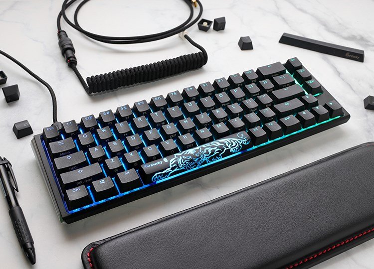Ducky One 3 Classic SF tastatur Spil USB Tysk Sort, Hvid #10