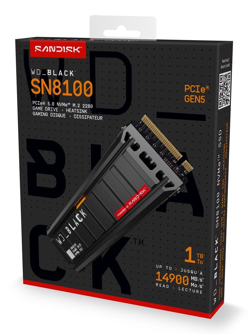 Western Digital Black WD_BLACK SN8100 NVMe 1 TB M.2 PCI Express 5.0 TLC 3D NAND #7