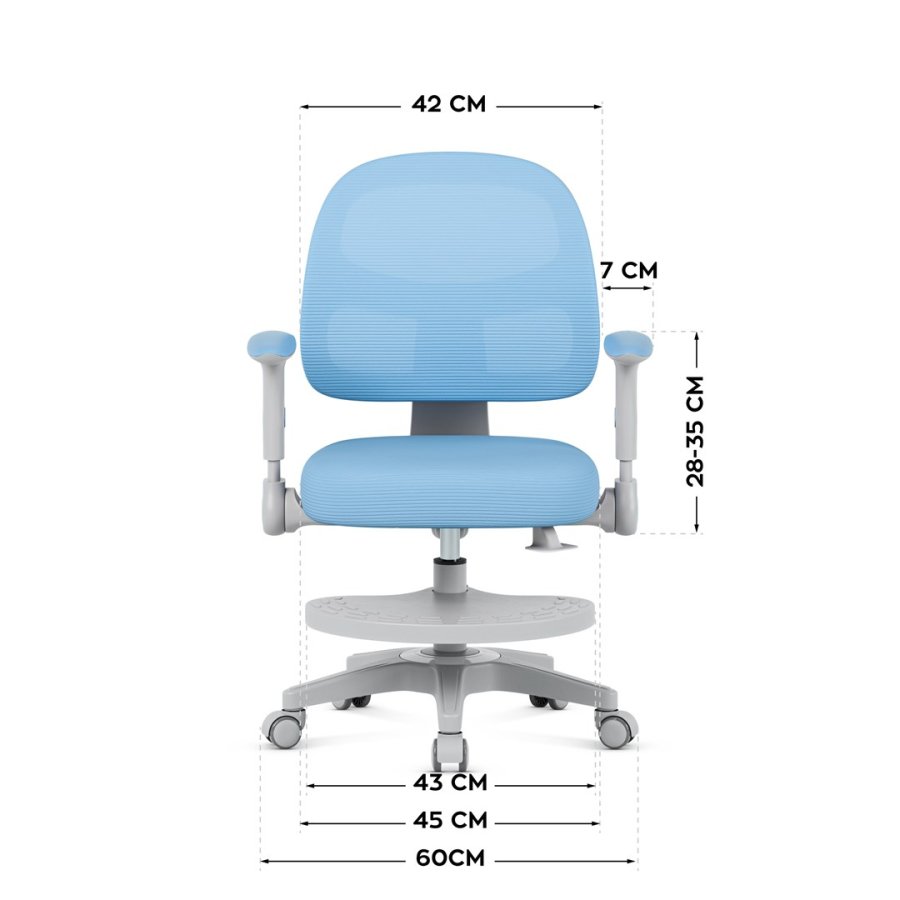 Fotel obrotowy Junior 5.0 Blue #9