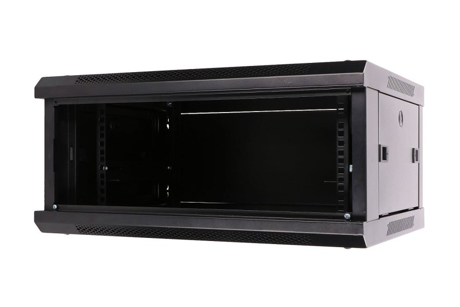 Extralink 4U 600X450 WALL-MOUNTED RACKMOUNT CABINET BLACK Vgmonteret stativ Sort #11