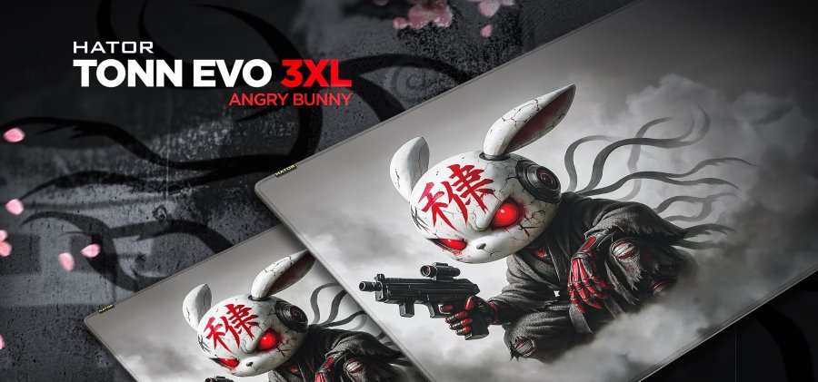 HATOR Tonn EVO 3XL Angry bunny Gaming musem�tte Flerfarvet #10