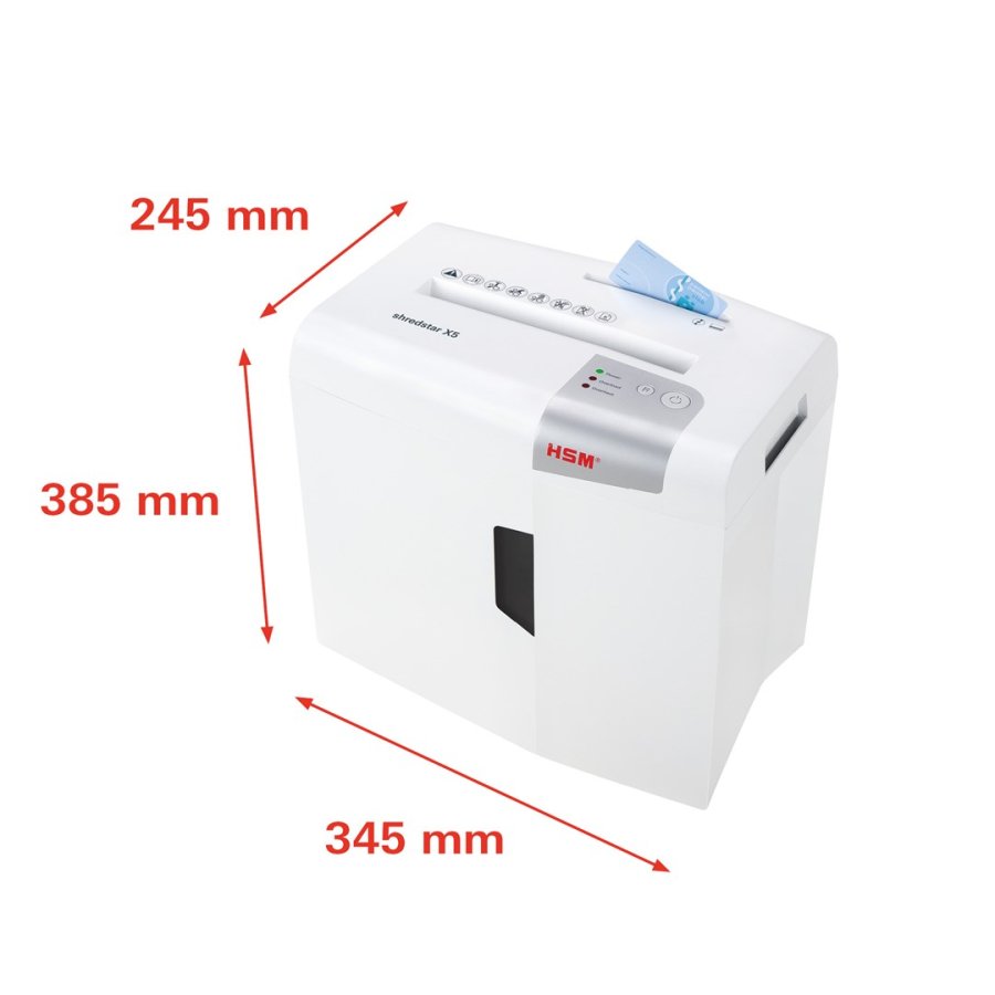 HSM shredstar X5 dokumentkvrn, 4,5 x 30 mm + separat CD-skremekanisme #3