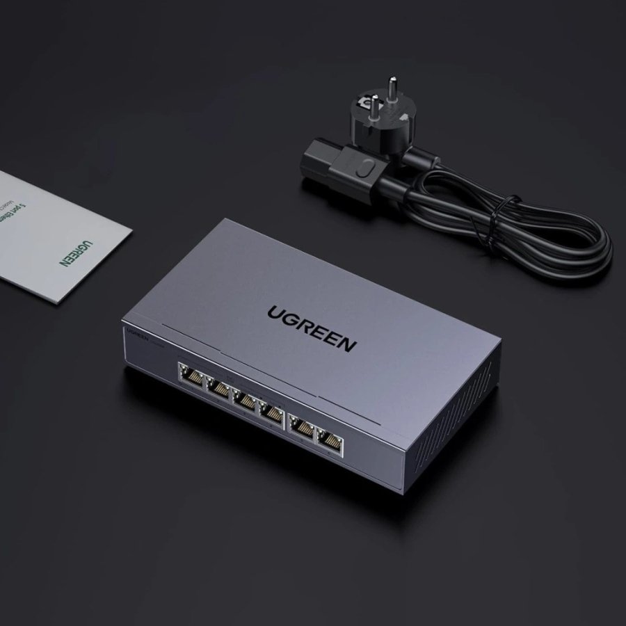 Ugreen ethernet-switch 6 porte 1 Gb/s med PoE - gr� #6