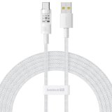 Baseus Gem USB A til USB C hurtigopladningskabel 2 m 100 W Hvid #1
