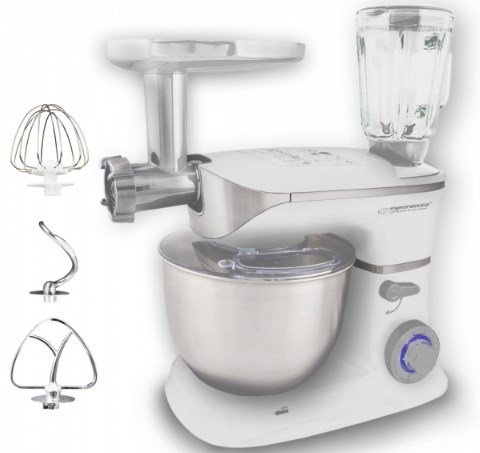 Esperanza EKM025 foodprocessor 1000 W 5 L Rustfrit stl, Hvid #1
