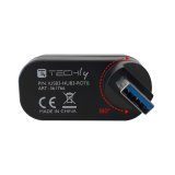 Techly IUSB3-HUB3-ROTB interface hub USB 3.2 Gen 1 (3.1 Gen 1) Type-A 5000 Mbit/s Sort #6