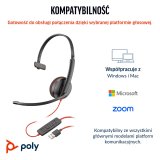 HP Poly Blackwire 3210 Monaural USB-C Headset +USB-C/A Adapter #6