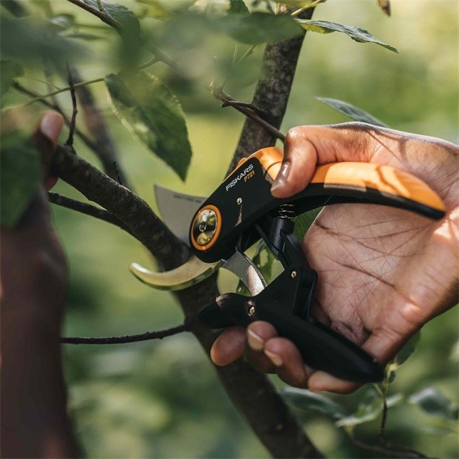 Fiskars Plus PowerLever P721 beskringssaks Aflede Sort, Orange #5