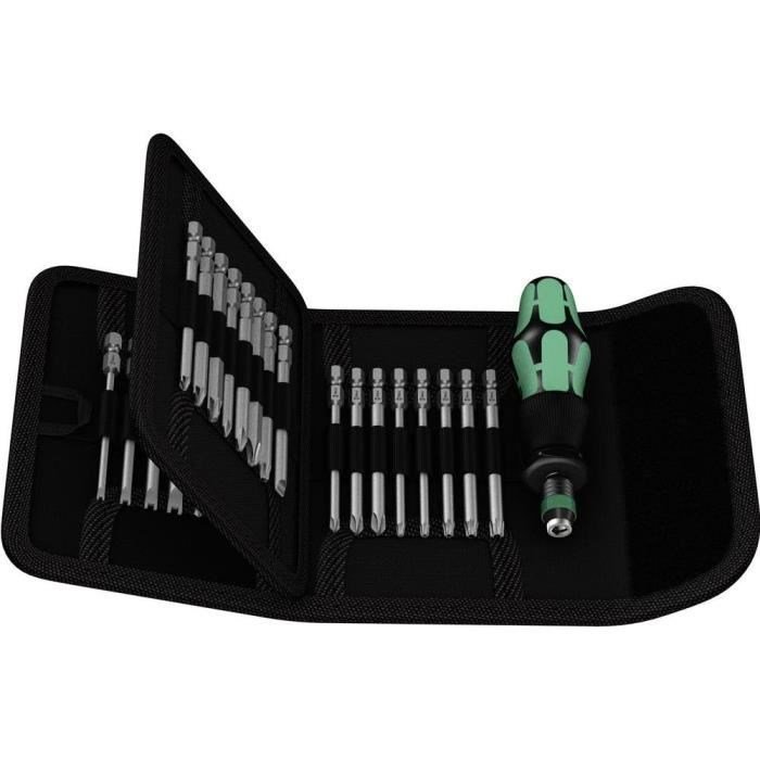 WERA Kraftform Kompakt 62 Pouch with 89 mm-long bits #1