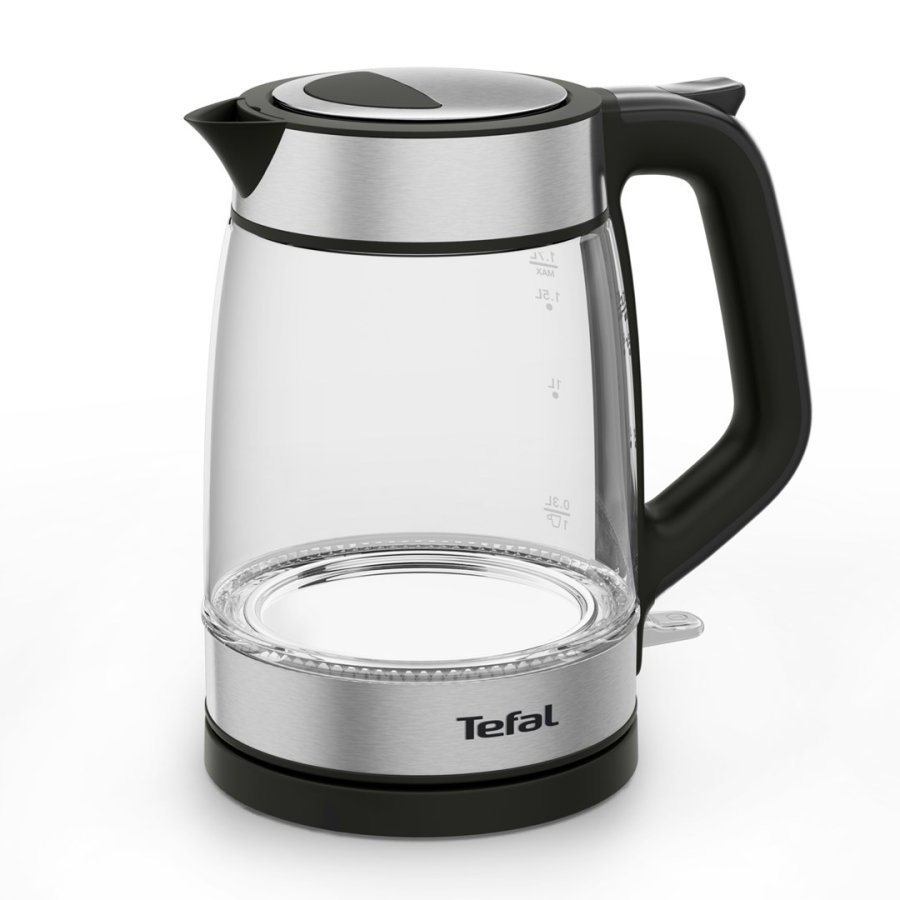 Tefal Glass Kettle KI605830 elkedel 1,7 L 2200 W Sort, Slv, Transparent #3
