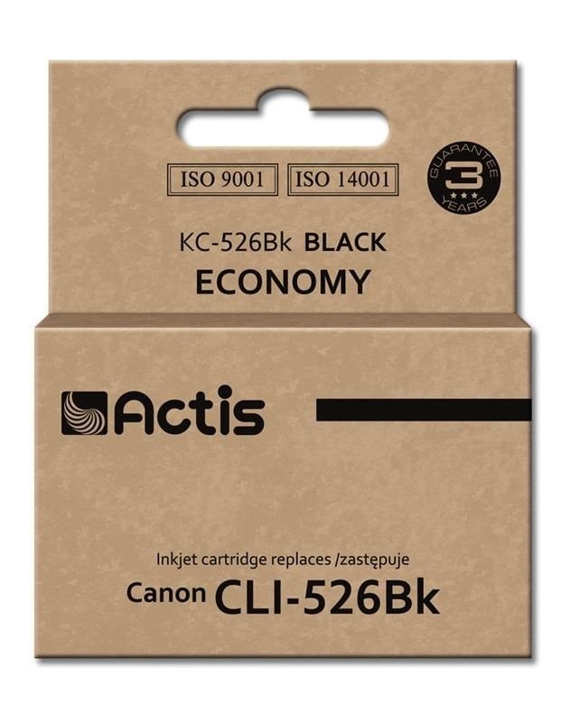 Actis KC-526Bk Blk (Canon CLI-526BK erstatning; Standard; 10 ml; sort) #1