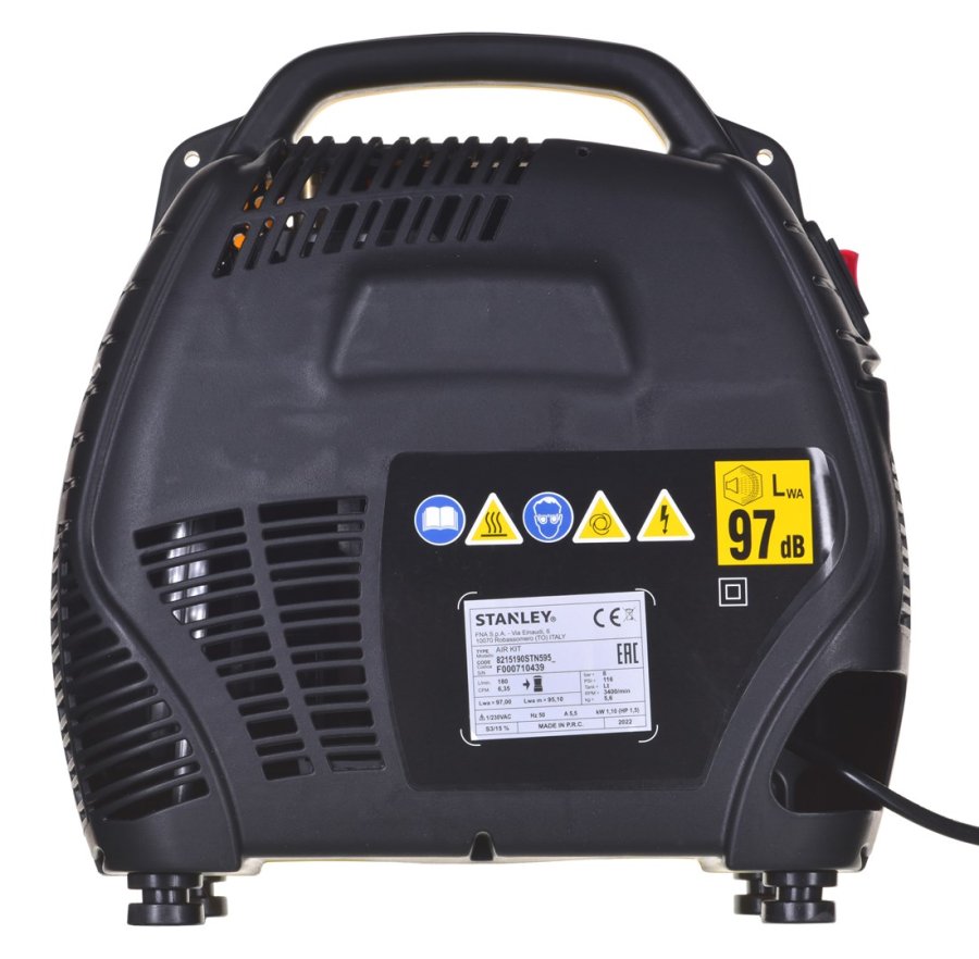 Oliefri kompressor AIR KIT OL 1,1KW 8 BAR STANLEY #4