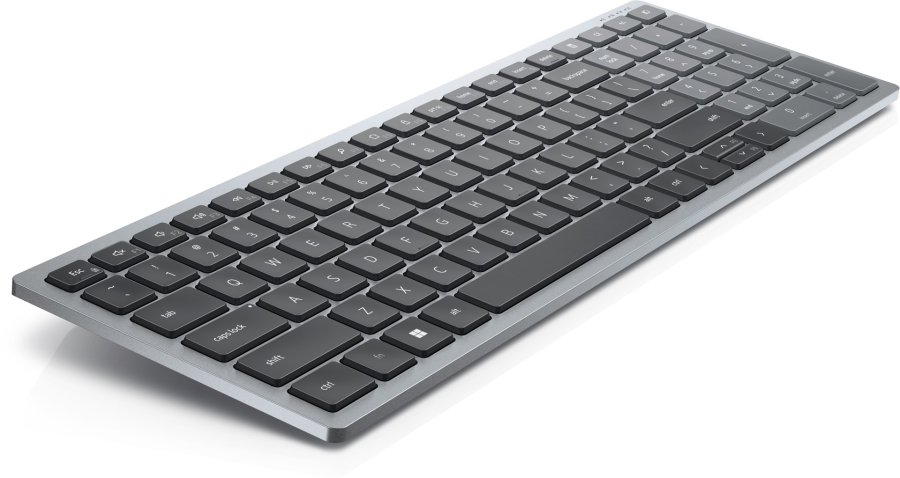 DELL KB740 tastatur Kontor RF tr�dl�s + Bluetooth QWERTY US International Gr�, Sort #4
