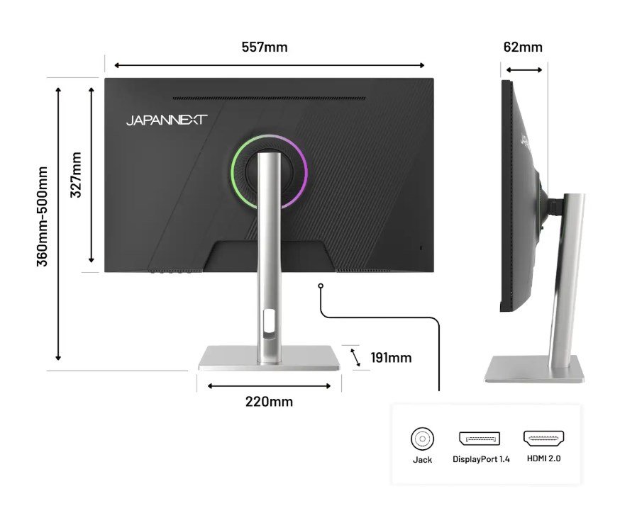 JAPANNEXT JN-IPS245G320F-HSP computersk�rm 62,2 cm (24.5
