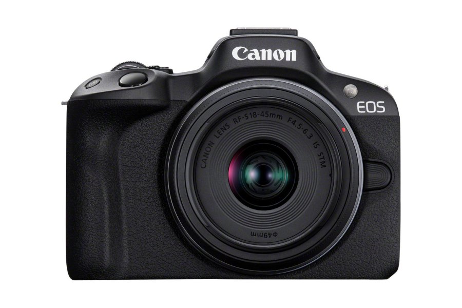 Canon EOS R50, Black + RF-S 18-45mm F4.5-6.3 IS STM Kit MILC 24,2 MP CMOS 6000 x 4000 pixel Sort #1