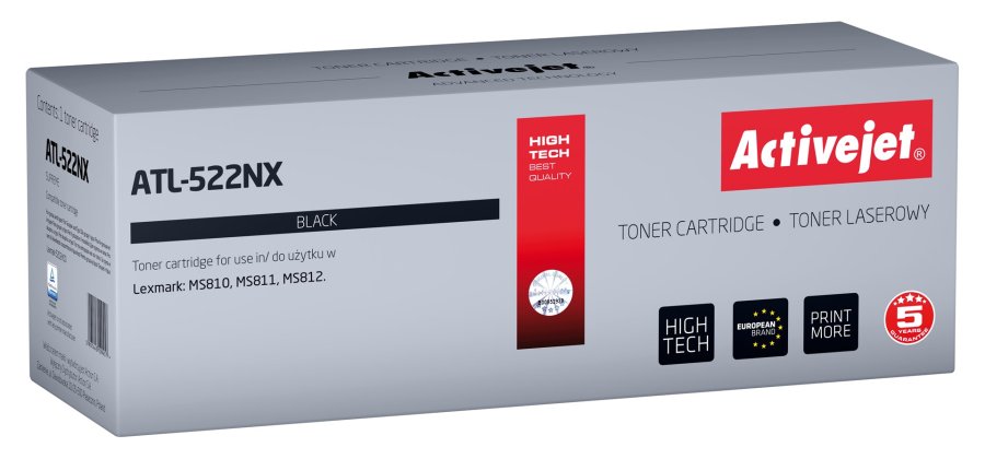 Activejet ATL-522NX (erstatning Lexmark 52D2H00; Supreme; 25000 sider; sort) #1