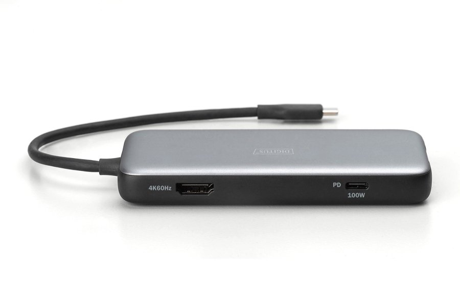 Digitus DA-70914 dockingstation Ledningsfrt USB 3.2 Gen 2 (3.1 Gen 2) Type-C Sort, Gr #6
