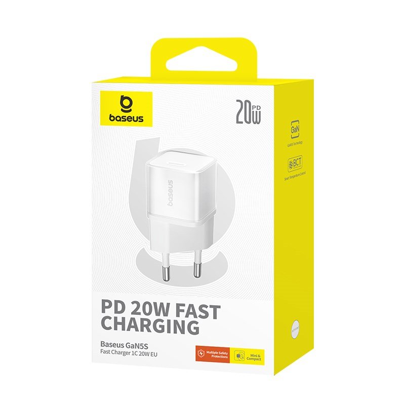 Baseus GAN5S P10162503213-00 Netoplader 20 W Hvid #6