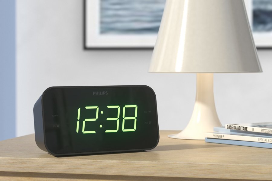 Philips TAR3306/12 vkkeur Digital alarmur Sort #8