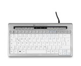 BakkerElkhuizen S-board 840 tastatur Kontor USB QWERTZ Tysk Lys gr�, Hvid #1