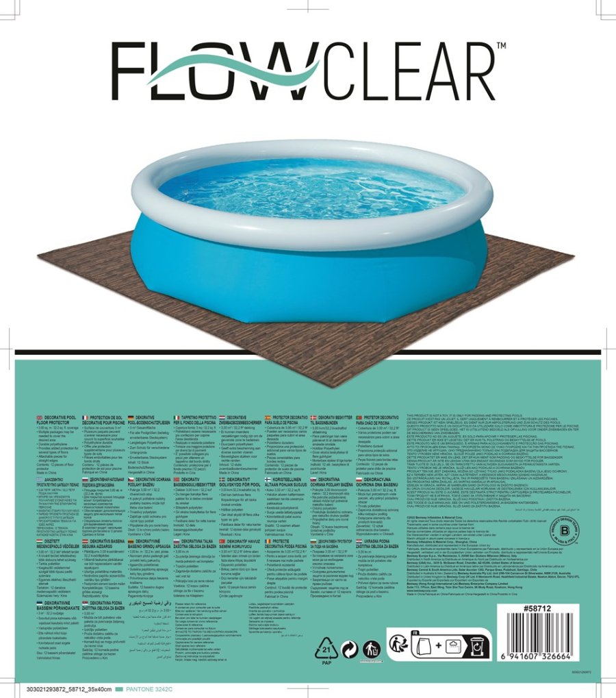 Bestway 58712 / 23 tilbehr til pool Gulvbeskytter #16