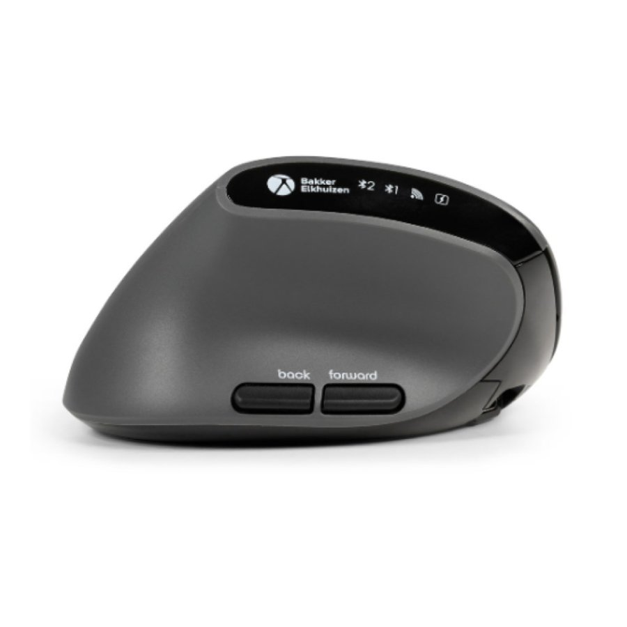 BakkerElkhuizen MidWay mus Kontor Venstre h�nd RF Wireless + Bluetooth + USB Type-C Optisk 2400 dpi #5