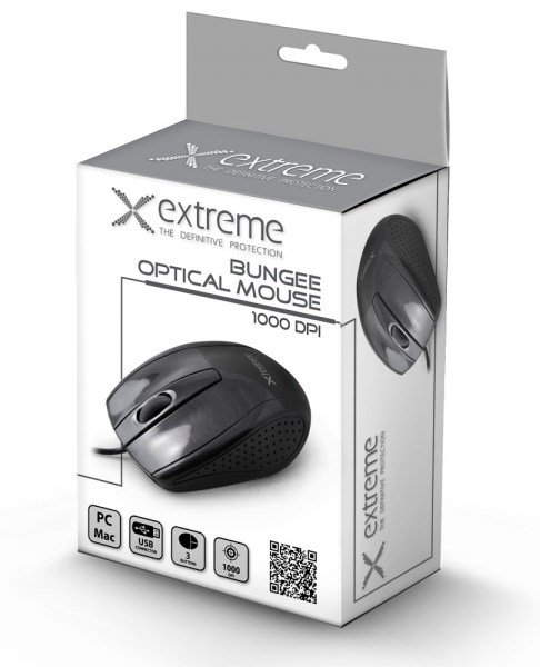 Extreme XM110K mus USB Type-A Optisk 1000 dpi Hjre hnd #2
