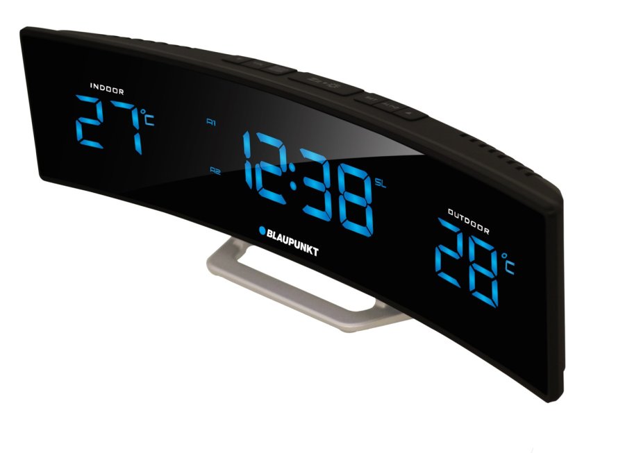 Blaupunkt CR12BK radio Ur Digital Sort, S�lv #2