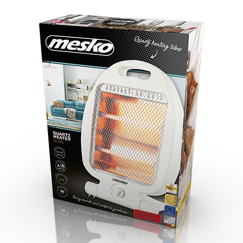 Mesko Home MS 7710 Indend�rs Hvid 800 W Kvarts elektrisk rumvarmer #3