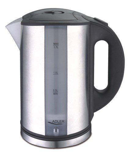 Adler AD 1216 elkedel 1,7 L Sort, Slv 2200 W #1