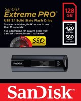 SanDisk Extreme Pro USB-ngle 128 GB USB Type-A 3.2 Gen 1 (3.1 Gen 1) Sort #7