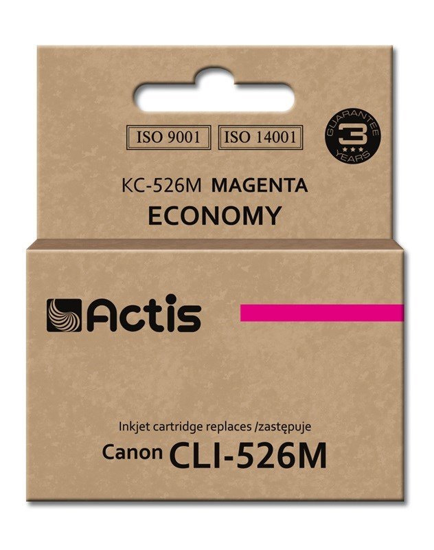 Actis KC-526M blk (Canon CLI-526M erstatning; Standard; 10 ml; rd) #1