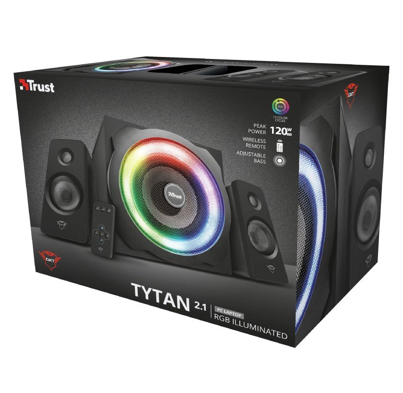 Trust GXT 629 Tytan hjttalerst 2.1 kanaler 60 W Sort #7