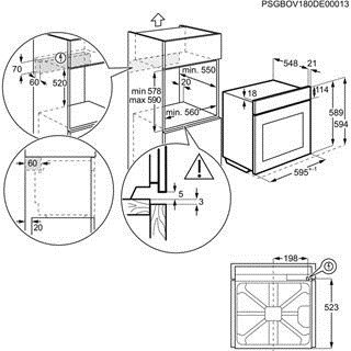 Electrolux EOE7P31X 72 L 3480 W A+ Sort, Rustfrit stl #13