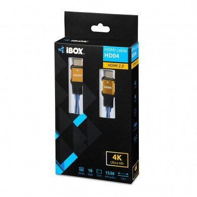 iBox ITVFHD04 HDMI-kabel 1,5 m HDMI Type A (Standard) Sort, Bl, Guld #4