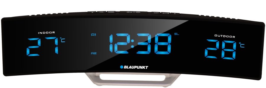 Blaupunkt CR12BK radio Ur Digital Sort, S�lv #1