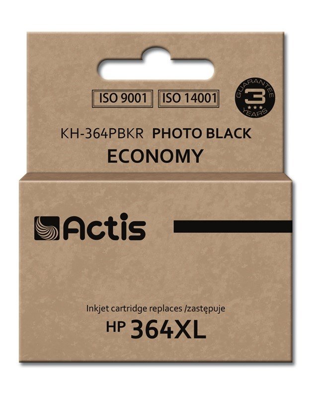 Actis KH-364PBKR Blk (erstatning HP 364XL CB322EE; Standard; 12 ml; sort, foto) #1