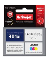 Activejet AH-301CRX Blk (erstatning HP 301XL CH564EE; Premium; 21 ml; farve) #1
